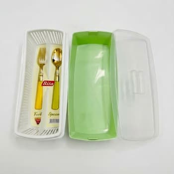 Bita Spoons Tray with Drainer Organizer – Kitchen Spoon Holder Tray for Storing Spoons, Cutlery, Utensils & Daily Kitchen Accessories