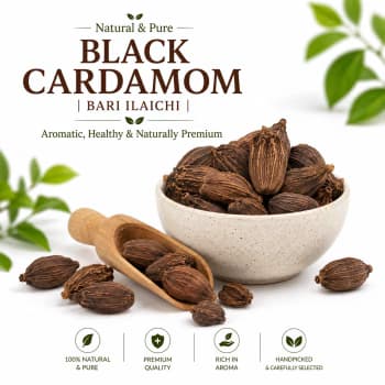 Desi Bari Elaichi 25g Black Cardamom Whole Spice