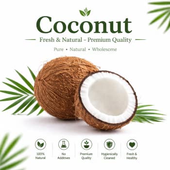 Khopra Sabut Coconut Whole 50g