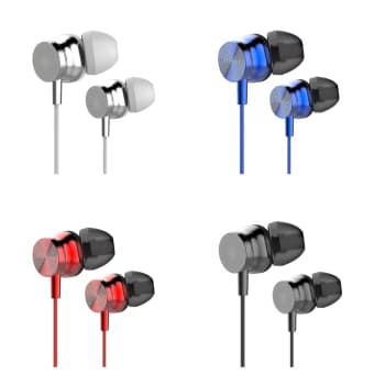 Premium ST-12 In-Ear Wired Earphones with Powerful Dynamic Bass, High-Definition Stereo Sound, Crystal Clear Built-in Mic, Comfortable Silicone Tips & Durable Cable