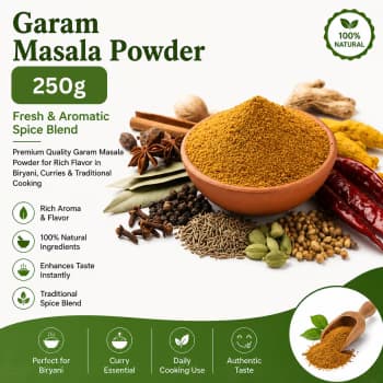 Premium Garam Masala 250g – Fresh Pisa Masala Powder with Rich Aroma & Authentic Flavor for Curries, Biryani & Daily Cooking